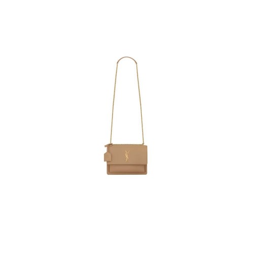 SUNSET MEDIUM CHAIN BAG IN SMOOTH LEATHER