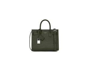 YSL SAC DE JOUR NANO IN EMBOSSED CROCODILE SHINY LEATHER