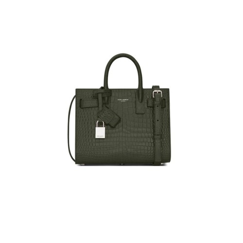 YSL SAC DE JOUR BABY IN CROCODILE-EMBOSSED