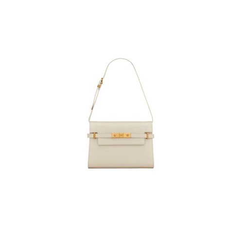 MANHATTAN SMALL SHOULDER BAG IN BOX SAINT LAURENT LEATHER