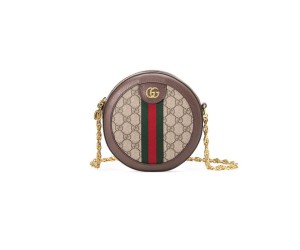 Ophidia GG mini round shoulder bag