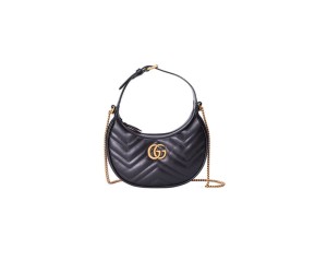 GG Marmont half-moon-shaped mini bag