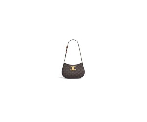 CELINE MEDIUM TILLY BAG in Triomphe canvas and calfskin