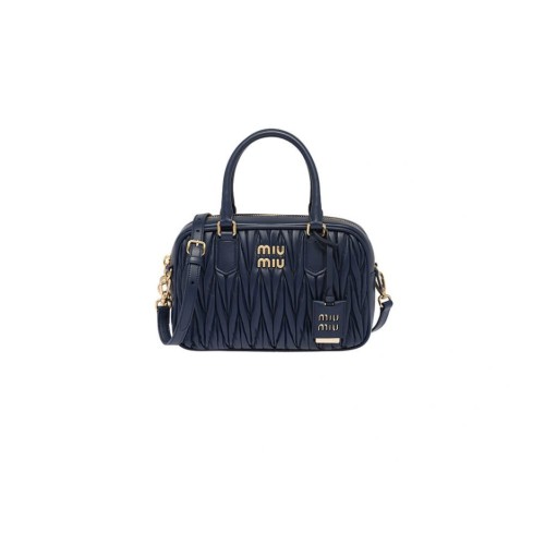 Matelasse nappa leather top-handle bag