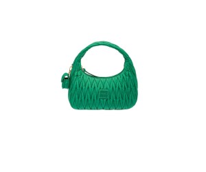 Miu Wander matelasse regenerated nylon hobo bag