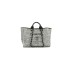 CHANEL Woven Straw Raffia Striped Medium Deauville Tote