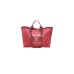 CHANEL Woven Straw Raffia Striped Medium Deauville Tote
