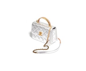 MINI FLAP BAG WITH TOP HANDLE