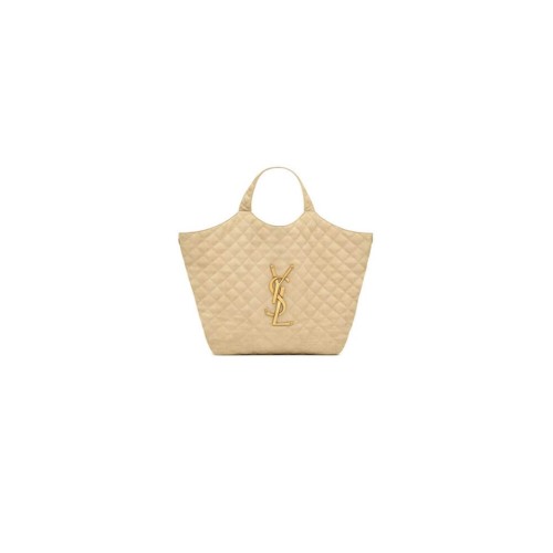 YSL ICARE maxi shopping bag in quilted nubuck suede(HIGH-END GRADE)
