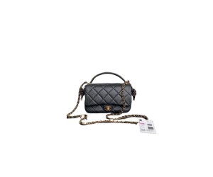 CHANEL Flap Bag with Top Handle(HIGH-END GRADE)