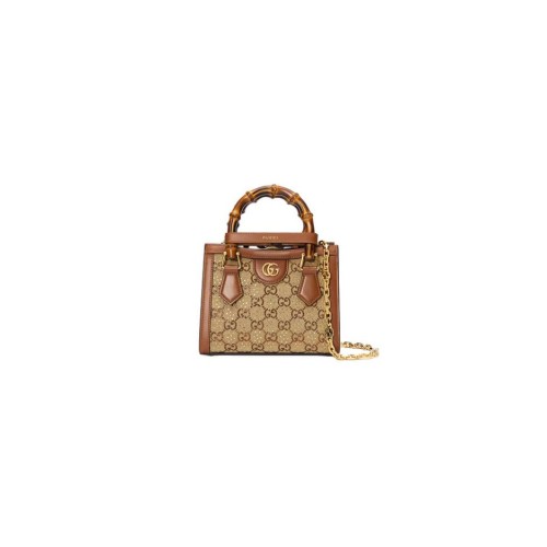 Gucci Diana crystal mini tote bag(high-end grade)