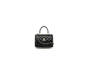 CHANEL Mini Flap Bag with Top Handle(HIGH-END GRADE)