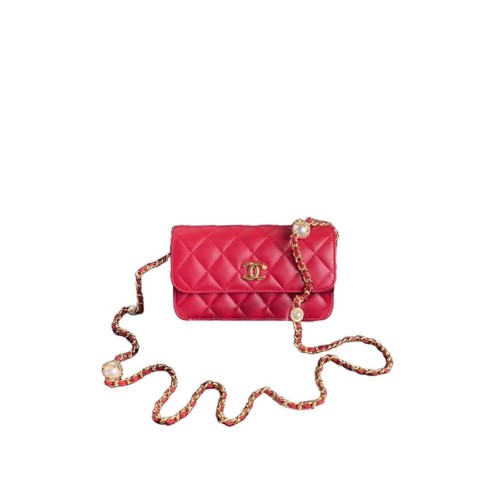 CHANEL Flap Phone Holder with Chain(HIGH-END GRADE)
