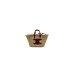 CELINE CLASSIC RAFFIA AND CALFSKIN