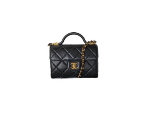 Small FLAP BAG WITH TOP HANDLEE