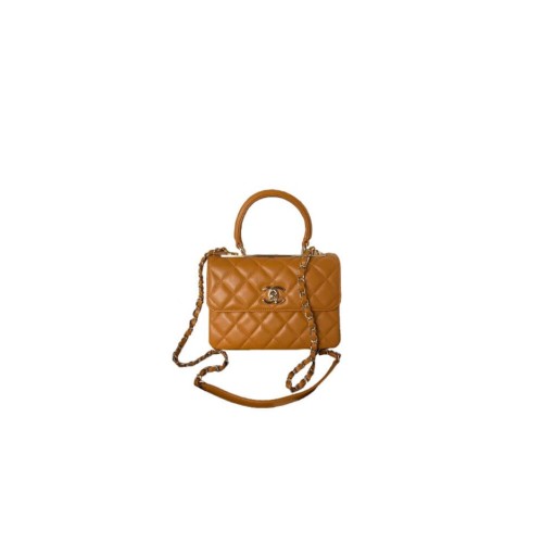 CHANEL Mini Flap Bag with Top Handle(HIGH-END GRADE)