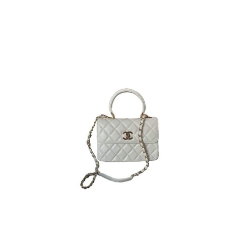 CHANEL Mini Flap Bag with Top Handle(HIGH-END GRADE)