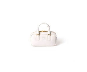 MIUMIU Large Arcadie Leather Bag(HIGH-END GRADE)