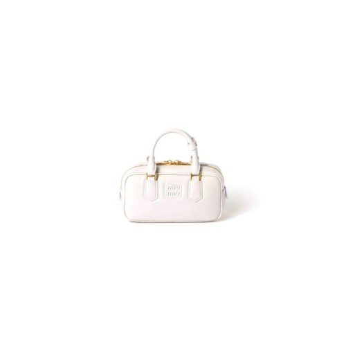 MIUMIU Medium Arcadie Leather Bag(HIGH-END GRADE)