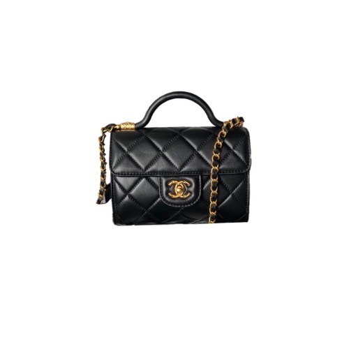 Small FLAP BAG WITH TOP HANDLE