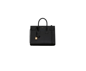 SMALL SAC DE JOUR IN MATTE EMBOSSED CROCODILE LEATHER