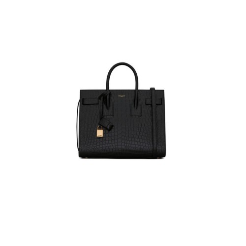 SMALL SAC DE JOUR IN MATTE EMBOSSED CROCODILE LEATHER