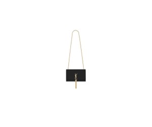 YSL kate medium tassel in grain de poudre embossed leather