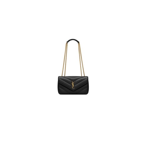YSL LOULOU small in MATELASSE lambskin