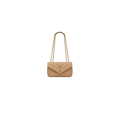 YSL LOULOU small in MATELASSE lambskin