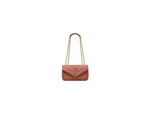 YSL LOULOU small in MATELASSE lambskin