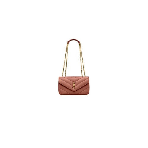 YSL LOULOU small in MATELASSE lambskin