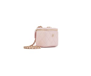 CHANEL Quilted Pearl Crush Mini Vanity Case