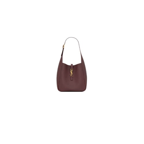 Small LE 5 À 7 bag in soft grained leathe