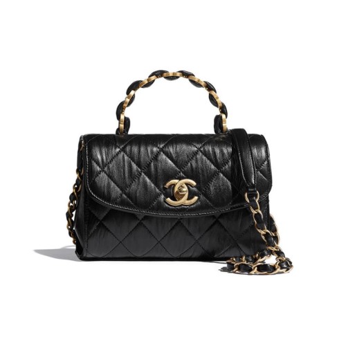 CHANEL Mini Flap Bag with Top Handle