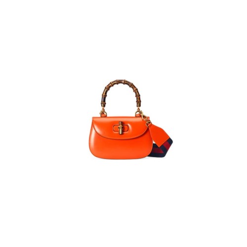 GUCCI BAMBOO 1947 JUMBO GG SMALL TOP HANDLE BAG