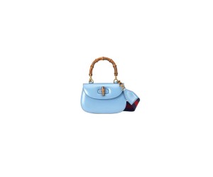 GUCCI BAMBOO 1947 JUMBO GG SMALL TOP HANDLE BAG