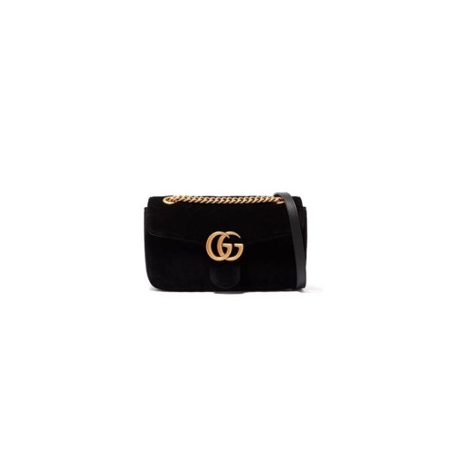 GG Velvet Small Marmont shoulder bag