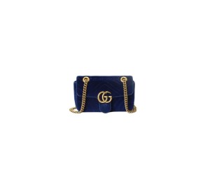 GG Velvet Small Marmont shoulder bag