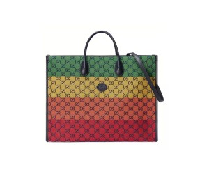 GG Multicolour large tote bag