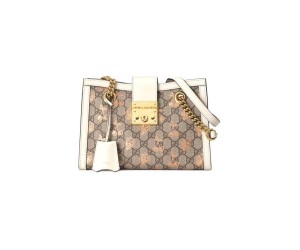 GG Padlock small berry tote bag