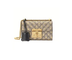 Padlock small GG bees shoulder bag