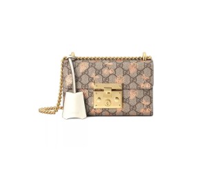 Padlock small berry shoulder bag