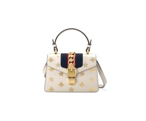 GG Sylvie Bee Star mini leather bag