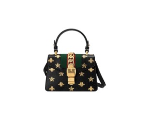 GG Sylvie Bee Star mini leather bag