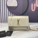 SUNSET MEDIUM CHAIN BAG IN SMOOTH LEATHER