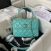 CHANEL Mini Flap Bag with Top Handle(HIGH-END GRADE)