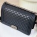 Small LE 5 À 7 bag in soft grained leathe