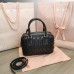 Matelasse nappa leather top-handle bag