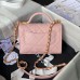 MINI FLAP BAG WITH TOP HANDLE
