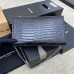 YSL kate medium tassel in crocodile-embossed leather